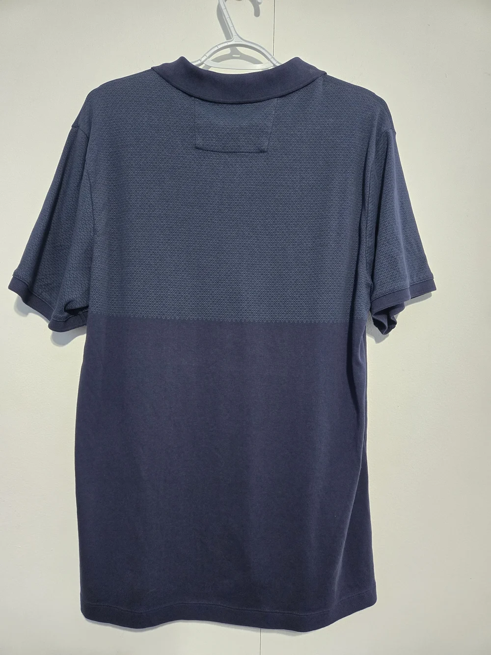 Banana Republic Dress Polo Shirt Men’s Large Blue Short Sleeve Casual Golf Shirt - Picture 4 of 4